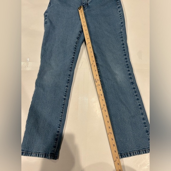 Lauren Ralph Lauren Denim Skinny Jeans Women’s 12 Petite Light Wash Logo Stitch - Picture 7 of 9